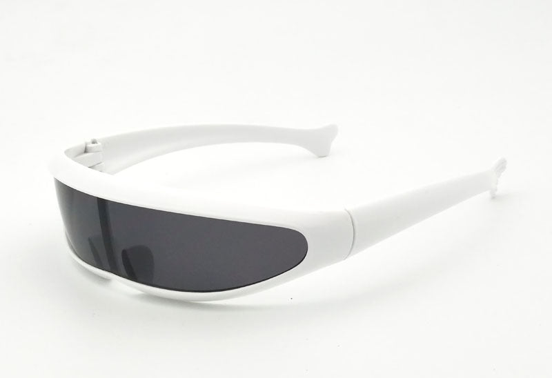 Personality Sunglasses Laser Glasses Men Women Sunglass Robots Silver Lens Sun Glasses Men's Driving Goggles Glasses