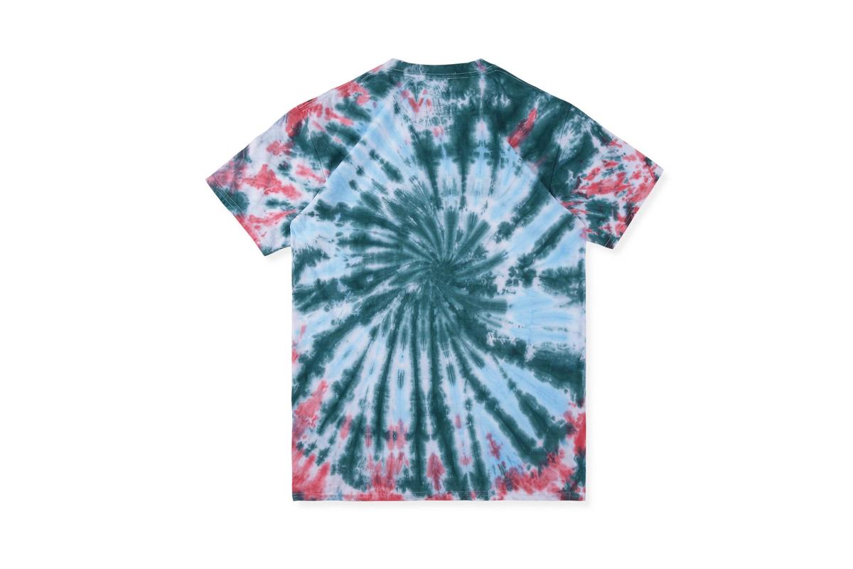 Alien Football Tie Dye Men's and Women's Casual Short Sleeve T-Shirt - Purple Willow