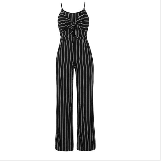 Striped Jumpsuit - Purple Willow