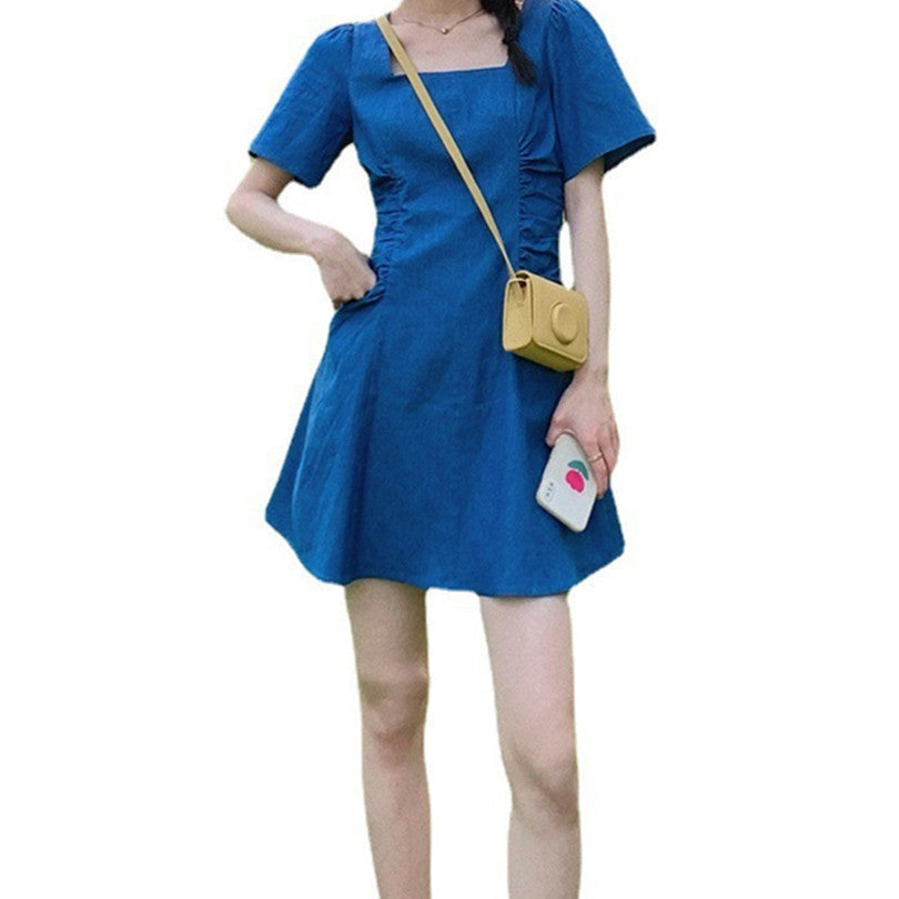 Chiffon Dress Women''s Summer Short Denim Skirt