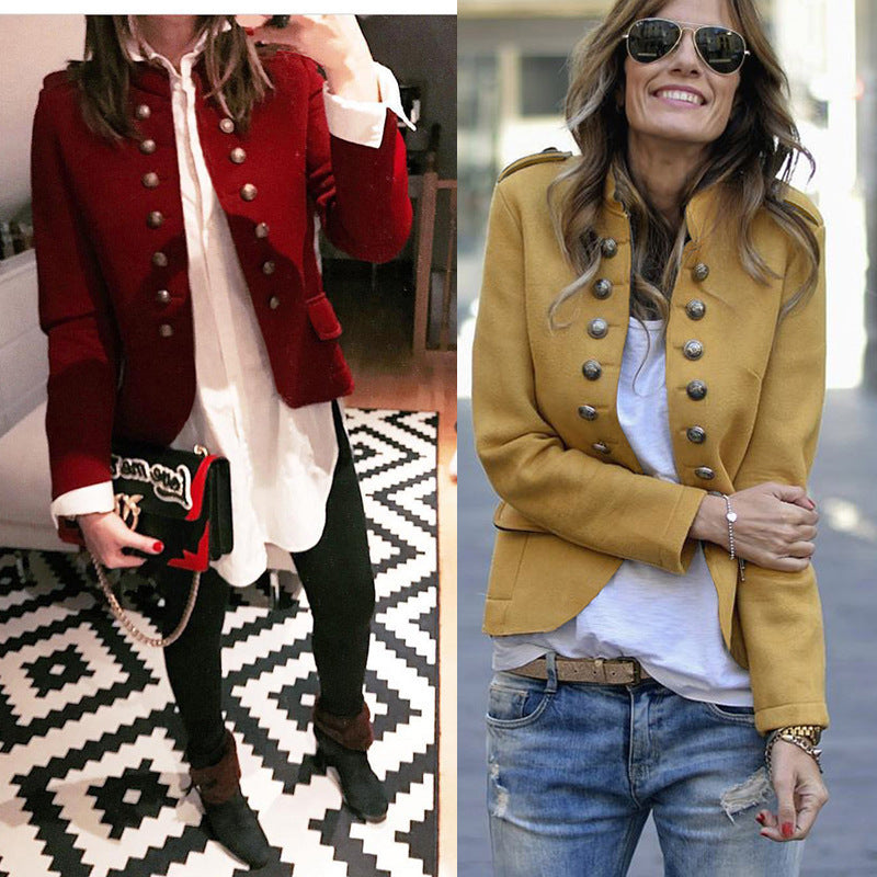 Fashion Button Blazer