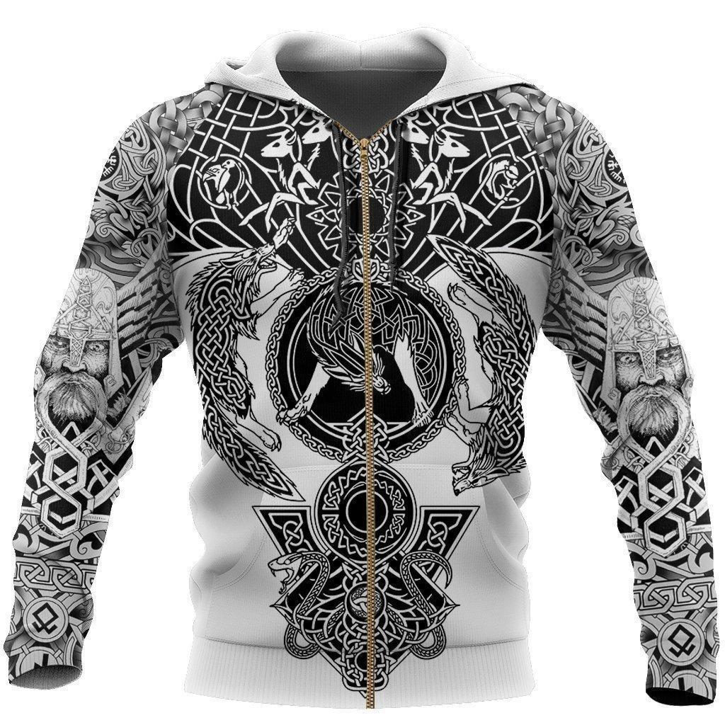 Viking Odin Best Viking Tattoo 3D Hoodies Men/women Hipster Streetwear Outfit