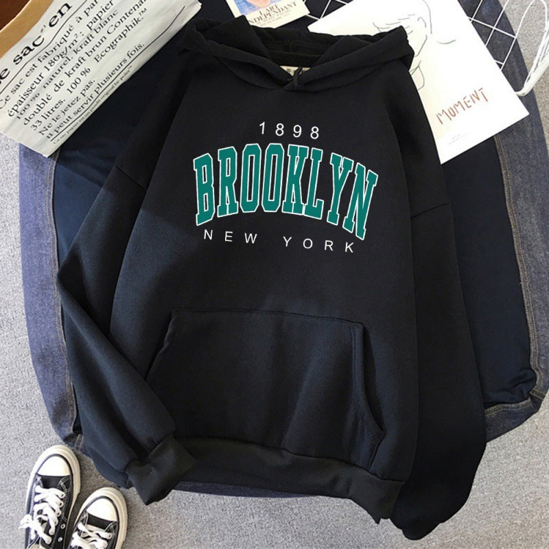 1898 Brooklyn New York Printed Women Hoodie