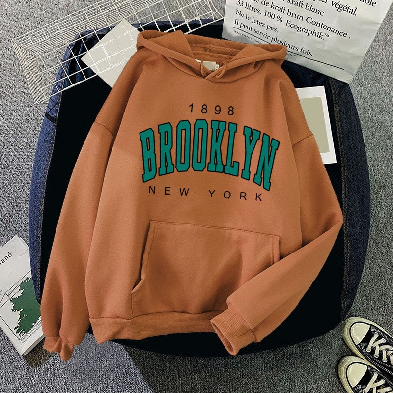 1898 Brooklyn New York Printed Women Hoodie