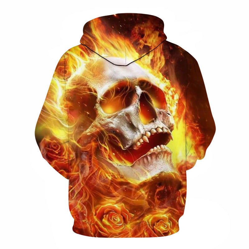 Hooded sweater Personalized skull sweater