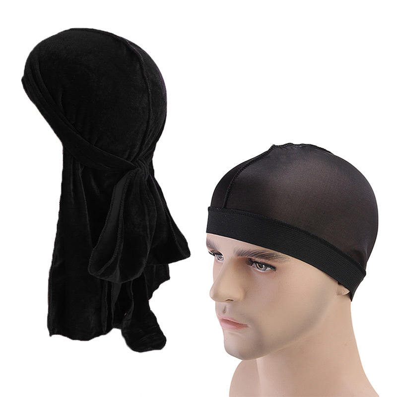 Wide-brim elastic chemo cap