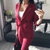 Striped small blazer