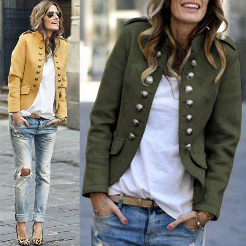 Fashion Button Blazer