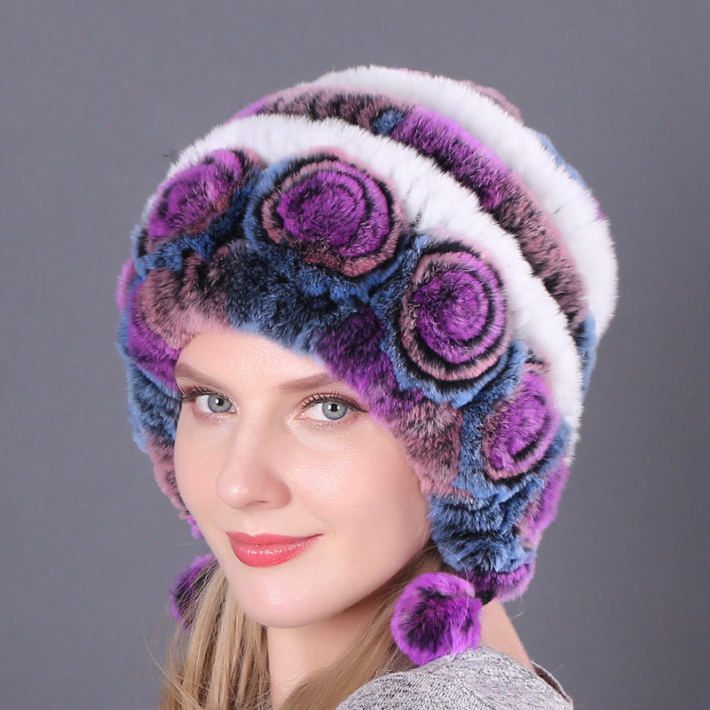 Chaud Et Épais Cache-oreilles En Tricot De Laine Chapeaux