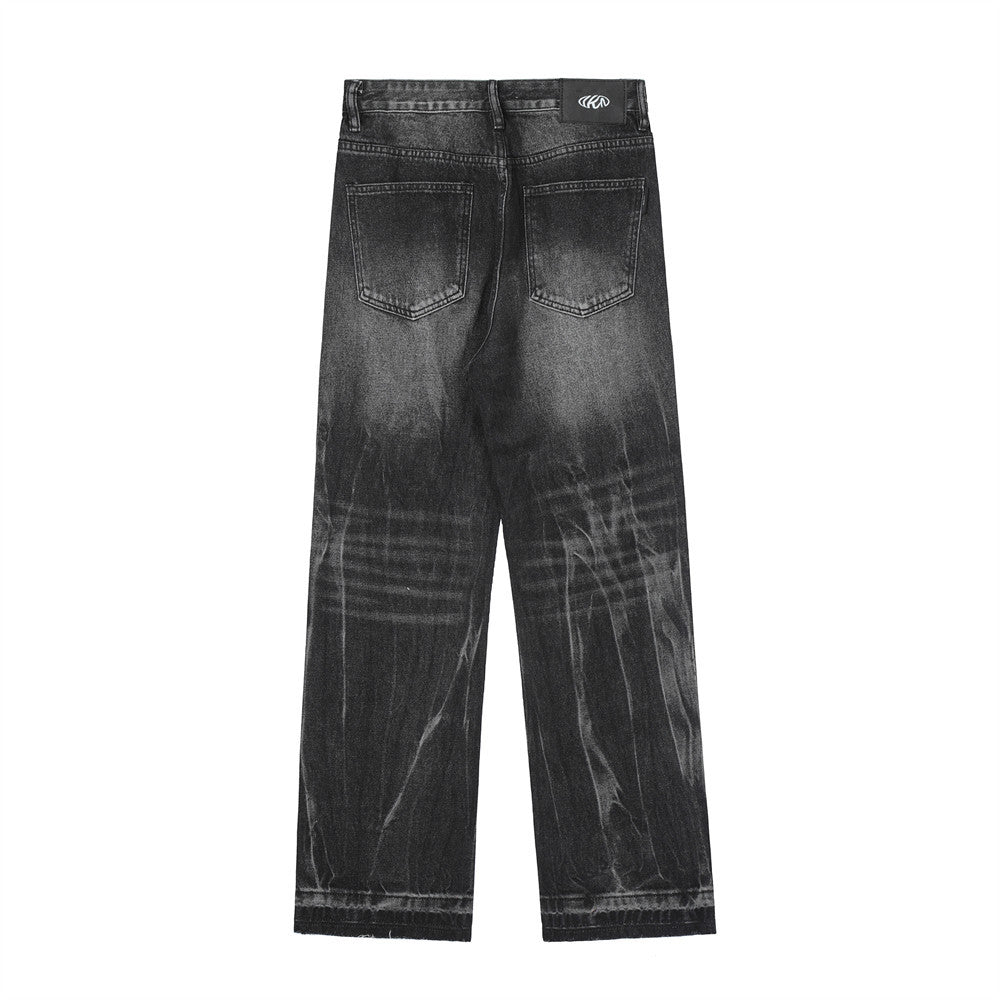 Fashion Tie-dye Worn Jeans Men