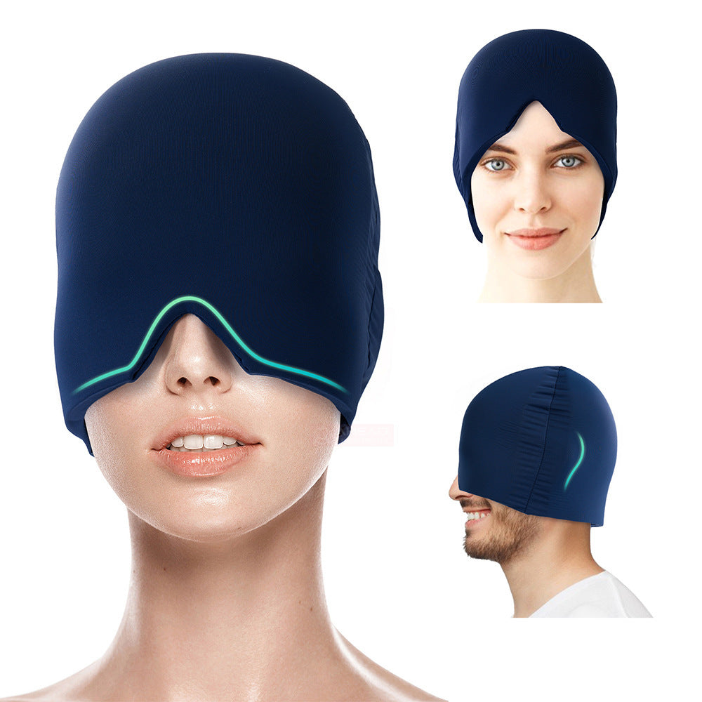 Retractable Ice Gel Headache Relief Cap