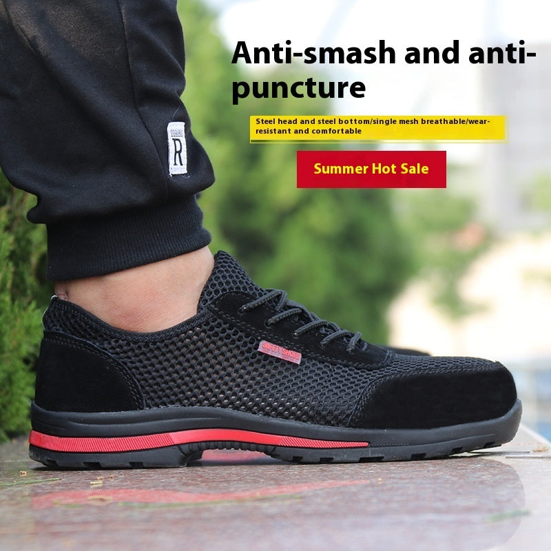 Anti Smashing And Puncture Labor Protection Shoes Are Breathable