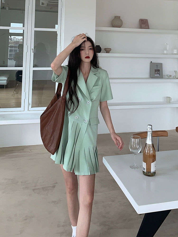 Asakawa Jiuyi Suit Dress Women''s Summer New Style