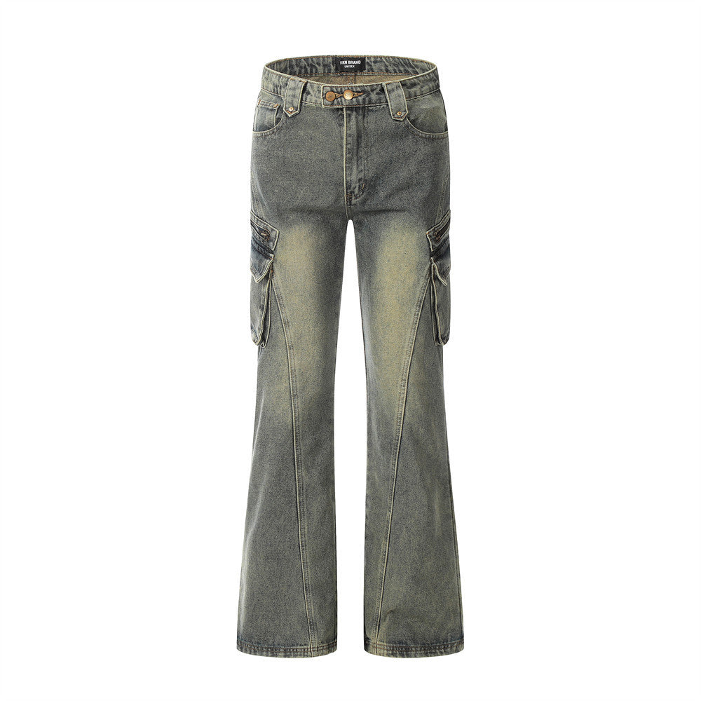 Fashion Personality Big Horn Jeans Men