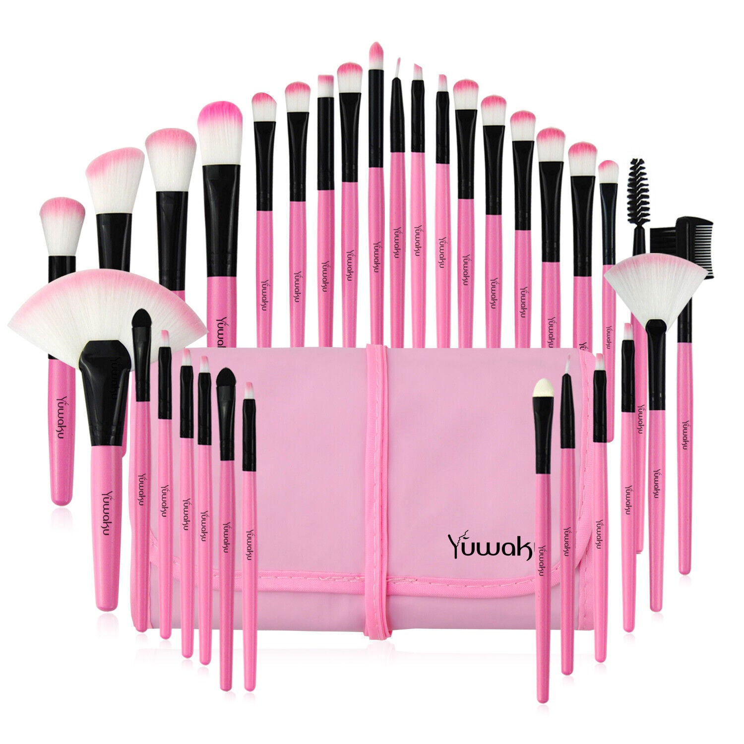 32PCS Professional Make Up Brushes Set Cosmetic Tool Kabuki Makeup Luxury Bag UK