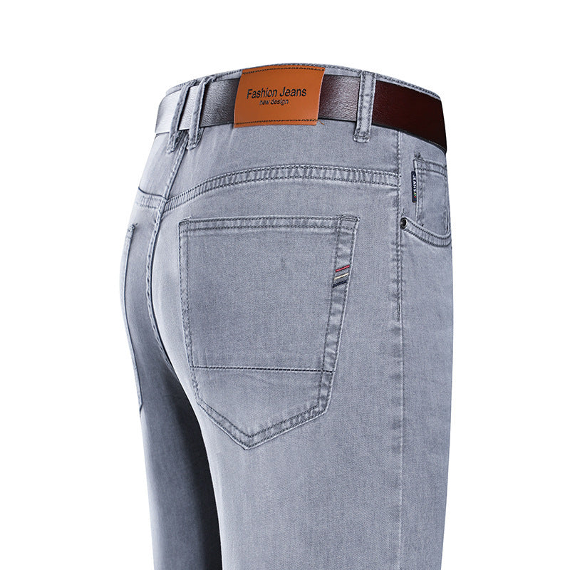 Straight Slim Casual Jeans Men