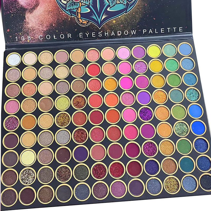 108 color eye shadow plate waterproof Make-up artist