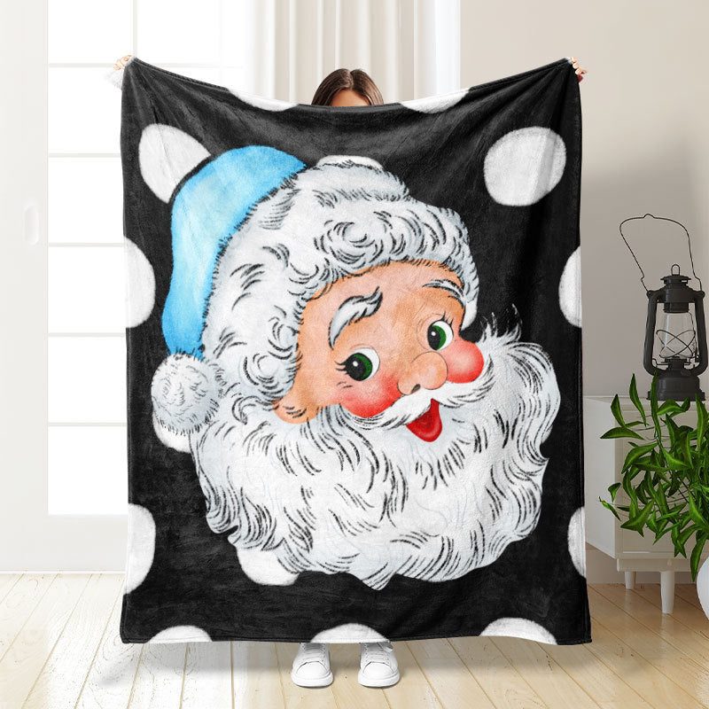 Christmas Thickening Print Flannel Blanket