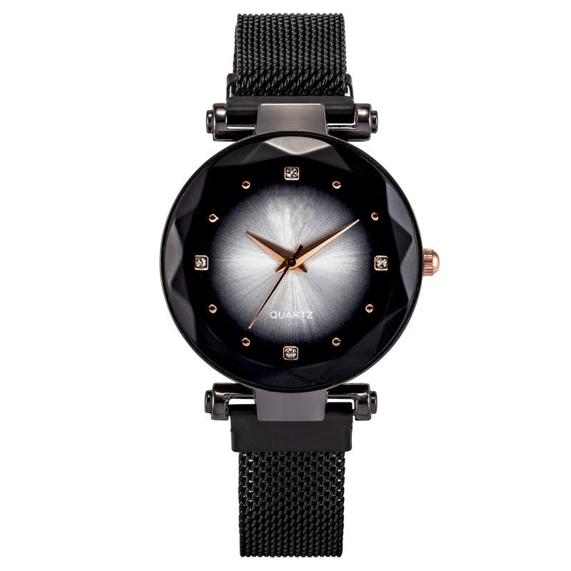 Women's Starry Quartz Lazy Magnet Strap Iron-absorbing Watch