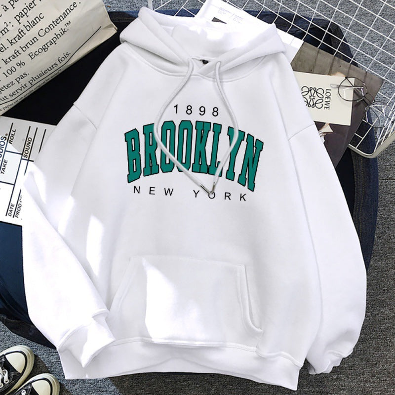 1898 Brooklyn New York Printed Women Hoodie