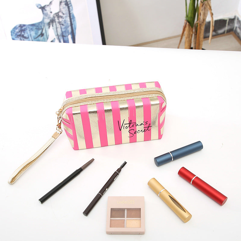 New Phnom Penh Striped Make-up Bag