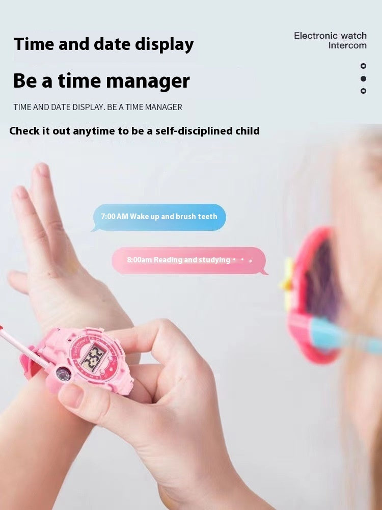 A Pair Of Children's Toy Walkie-talkie Watch Long-distance HD Wireless Call