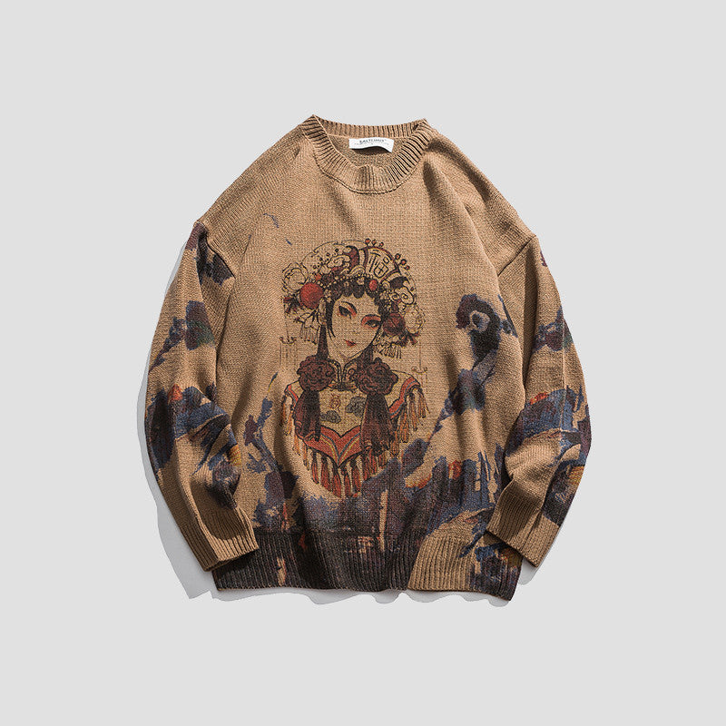 Printed Trend Sweater Bottoming Sweater